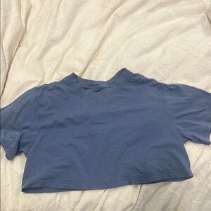 Blue Cropped T-Shirt